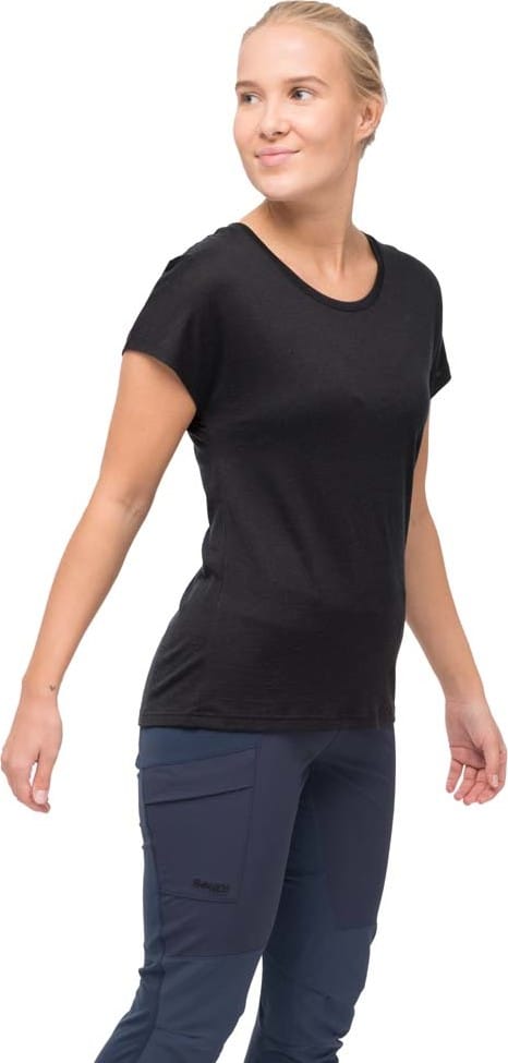 Bergans Women's Whenever Merino Tee Black Bergans