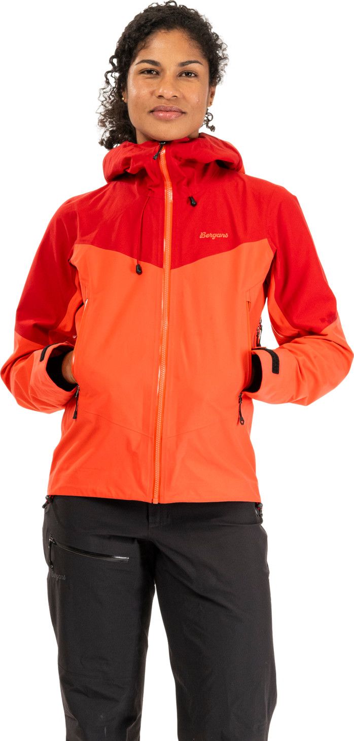 Bergans Women's Rabot Alpine 3L Shell Jacket Peachy Red/red Bergans