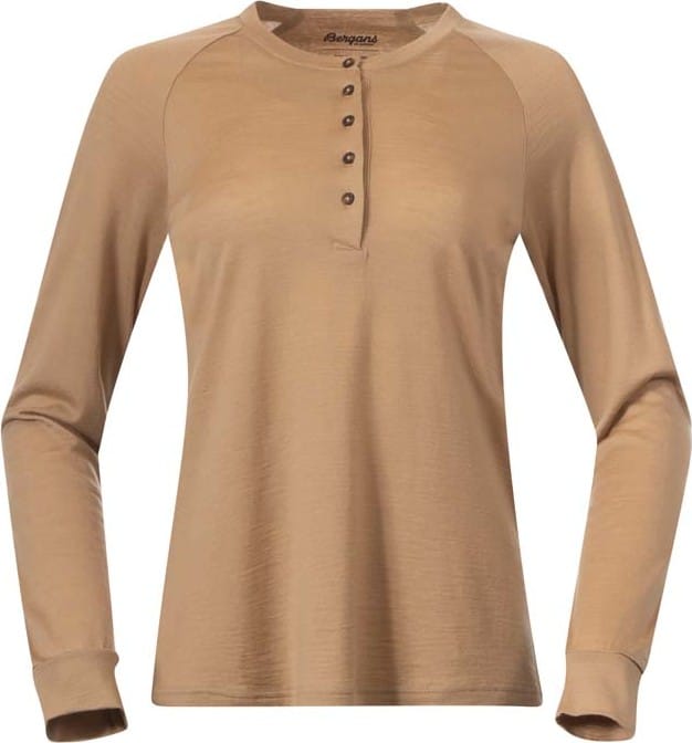 Bergans Women's Lysebu Wool Henley Warm Sand Bergans