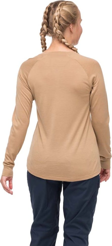 Bergans Women's Lysebu Wool Henley Warm Sand Bergans