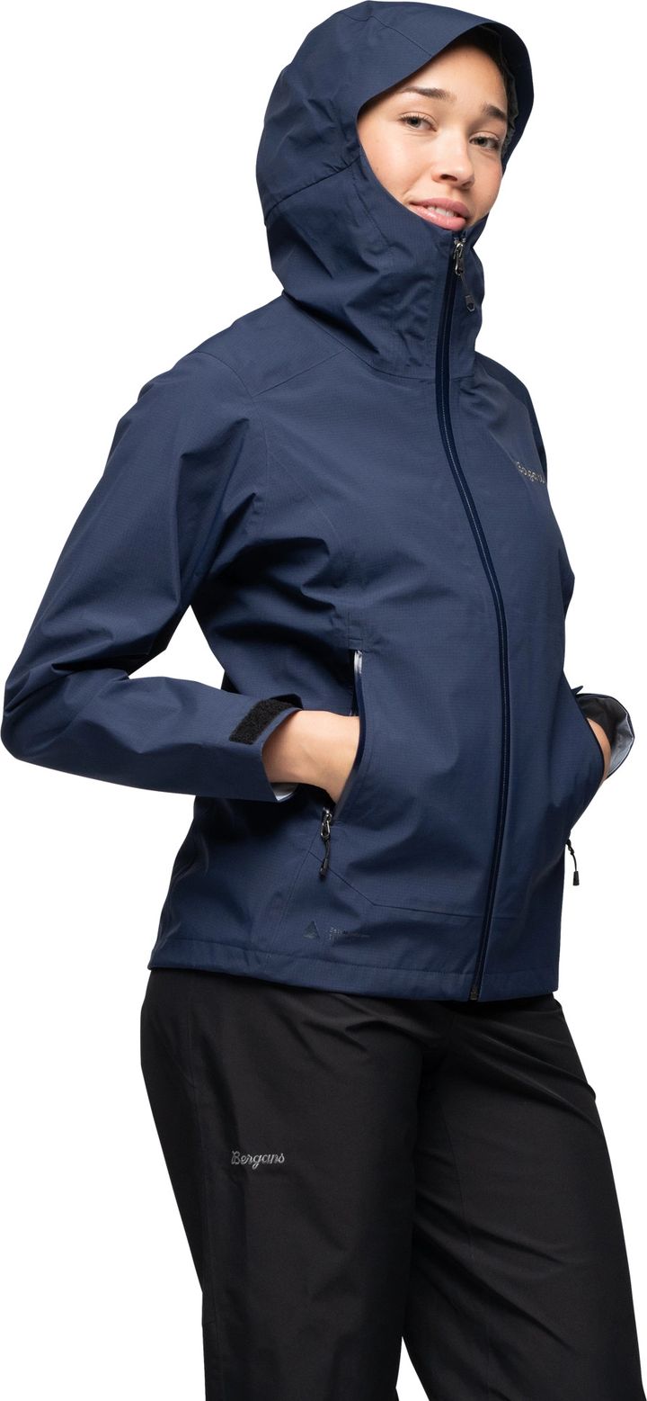 Bergans Women's Essentials 3L Shell Jacket Navy Blue Bergans Bergans Women's Essentials 3L Shell Jacket Navy Blue Bergans