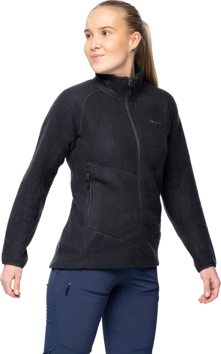 Bergans Women's Rabot Merino Fleece Midlayer Jacket Dark Shadow Grey Bergans