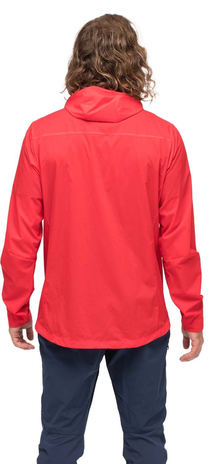 Bergans Men's Rabot Windbreaker Jacket Fire Red Bergans Bergans Men's Rabot Windbreaker Jacket Fire Red Bergans