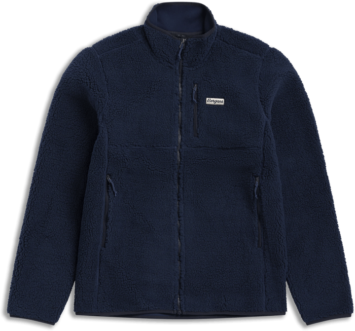 Bergans Men's Lunnan Pile Fleece Jacket Navy Blue Bergans