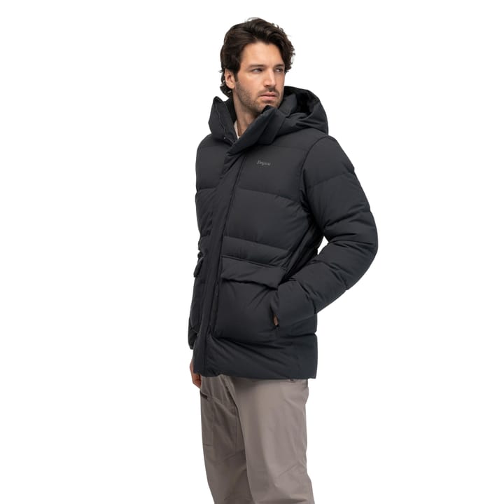 Bergans Men´s Dyna Down Hood Jacket Dark Shadow Grey Bergans