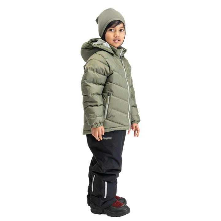 Bergans Kids' Warm Down Jacket Green Mud Bergans