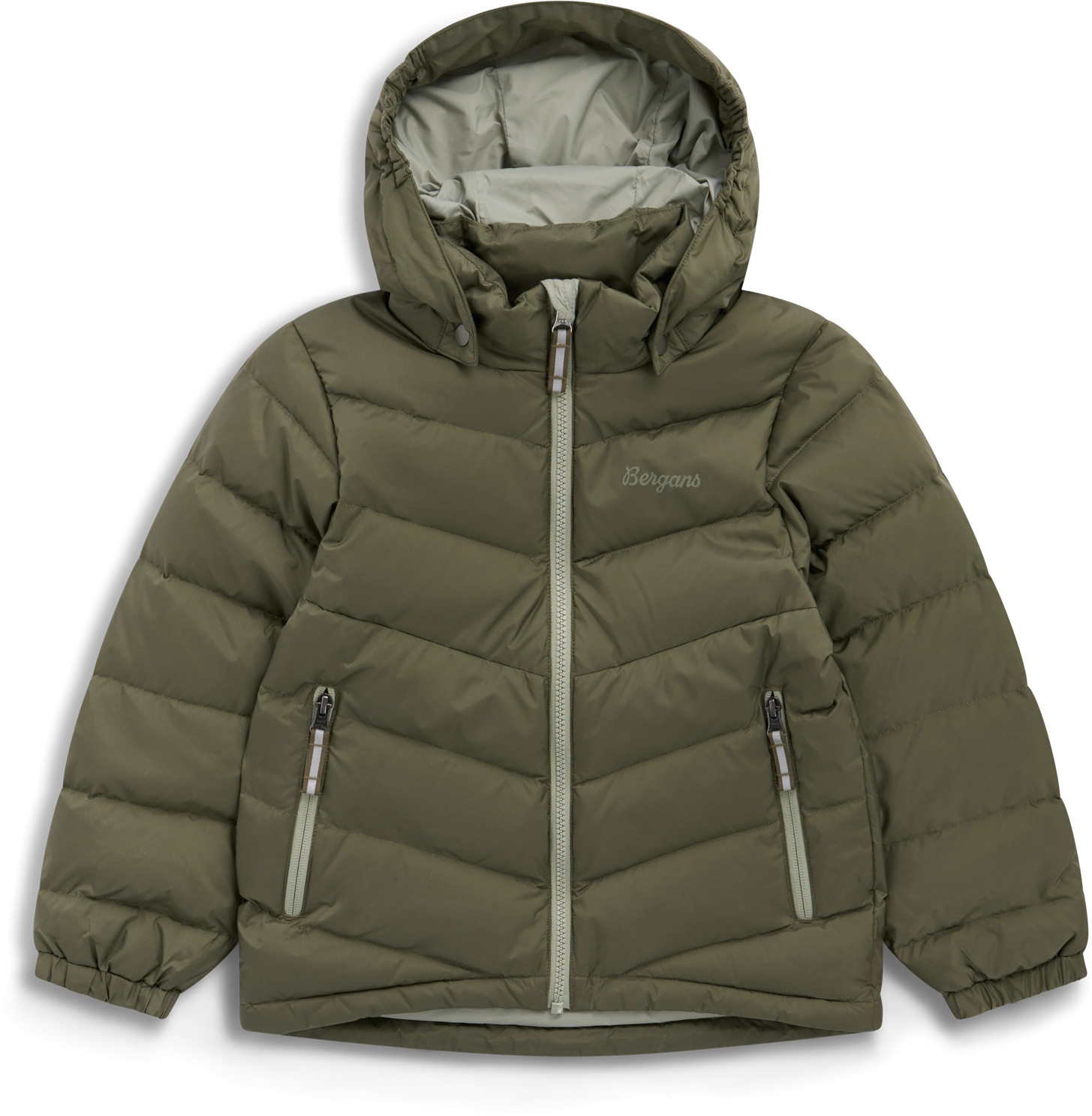 Bergans Kids' Warm Down Jacket Green Mud