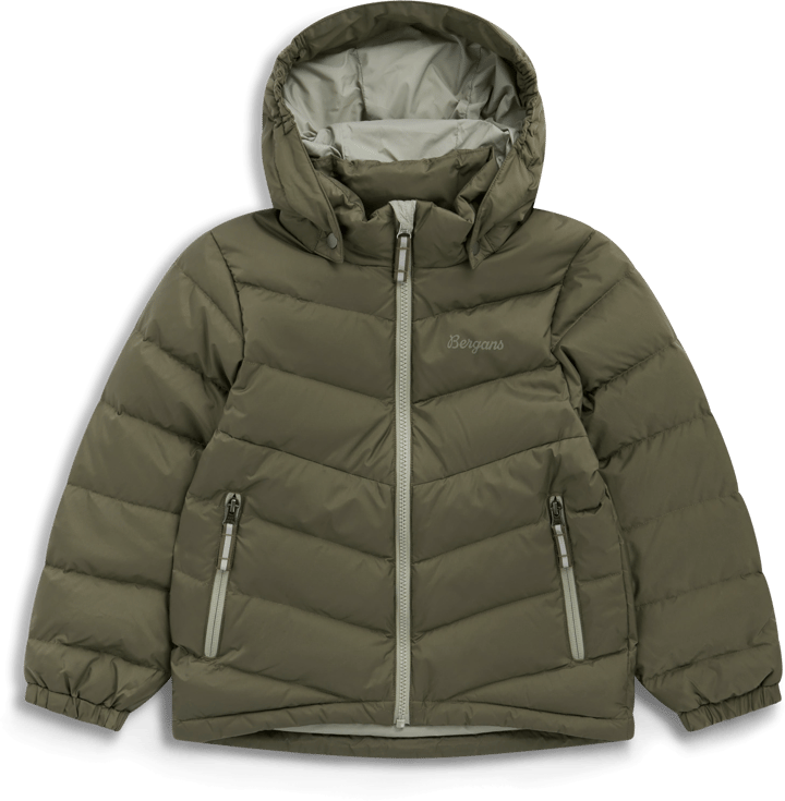 Bergans Kids' Warm Down Jacket Green Mud Bergans