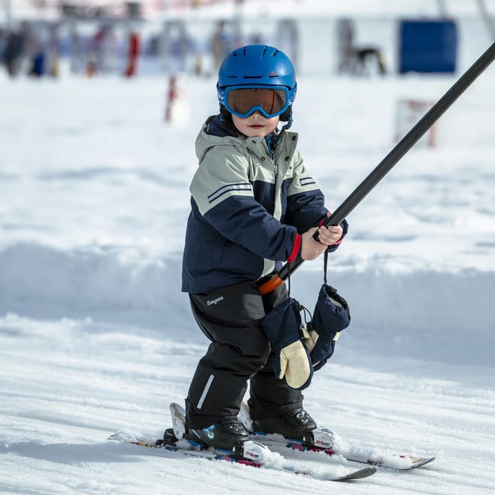 Bergans Kids' Lilletind Insulated Shell Jacket Navy Blue/light Green Mud Bergans