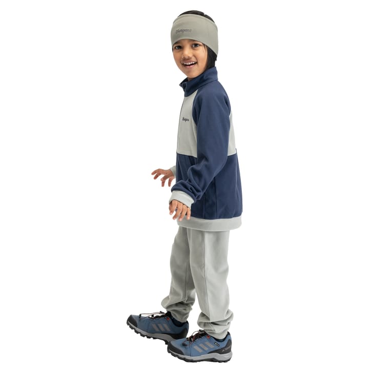 Bergans Kid´s Lilletind Fleece Set  Light Green Mud/navy Blue Bergans