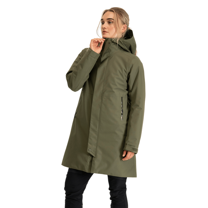 Bergans Women's Urban Insulated Shell Coat Dark Green Mud Bergans