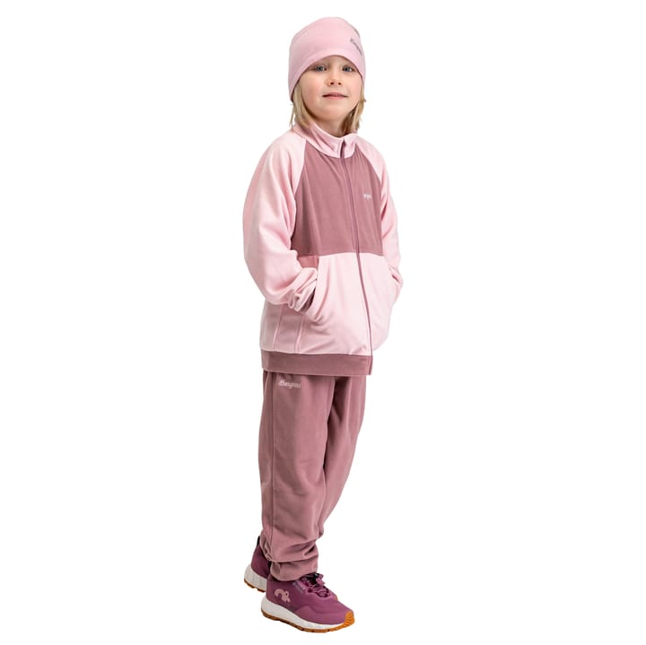 Bergans Kid´s Lilletind Fleece Set  Faded Pink/rose Dust Bergans