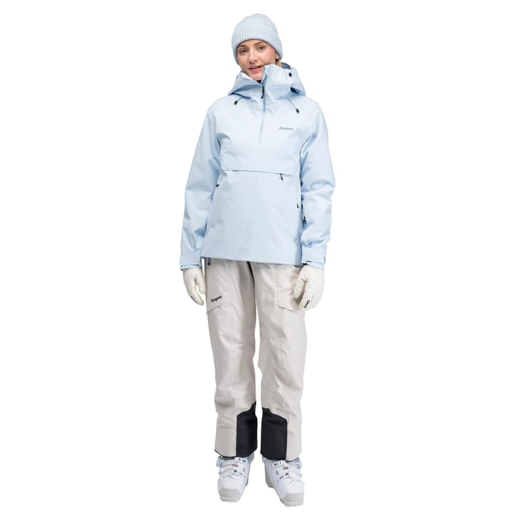 Bergans Women´s Oppdal Insulated Shell Anorak Light Dusty Blue Bergans