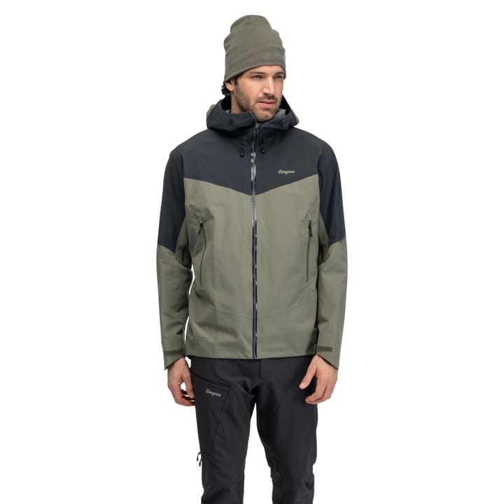 Bergans Men's Rabot Alpine 3L Shell Jacket Green Mud/dark Shadow Grey Bergans