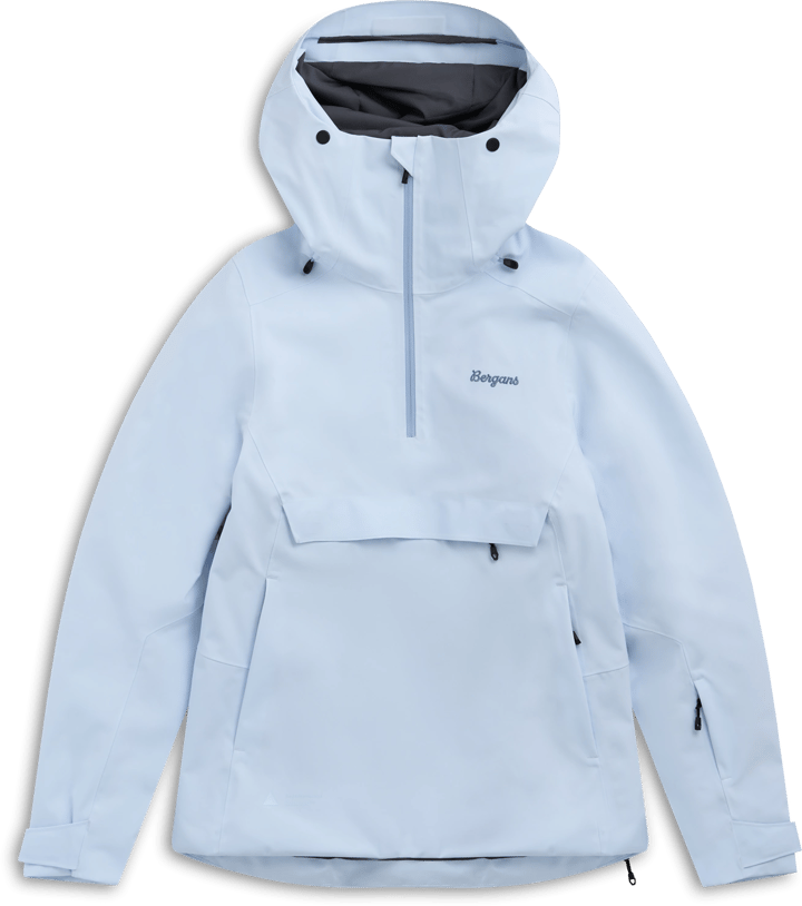 Bergans Women´s Oppdal Insulated Shell Anorak Light Dusty Blue Bergans