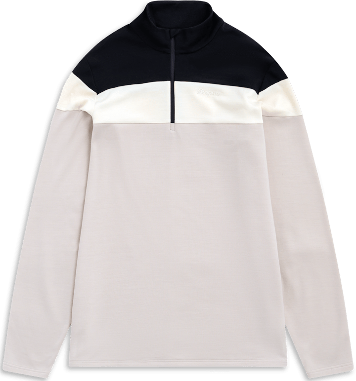 Bergans Men´s Uldal Wool Half Zip  Bone White/black/creme Bergans
