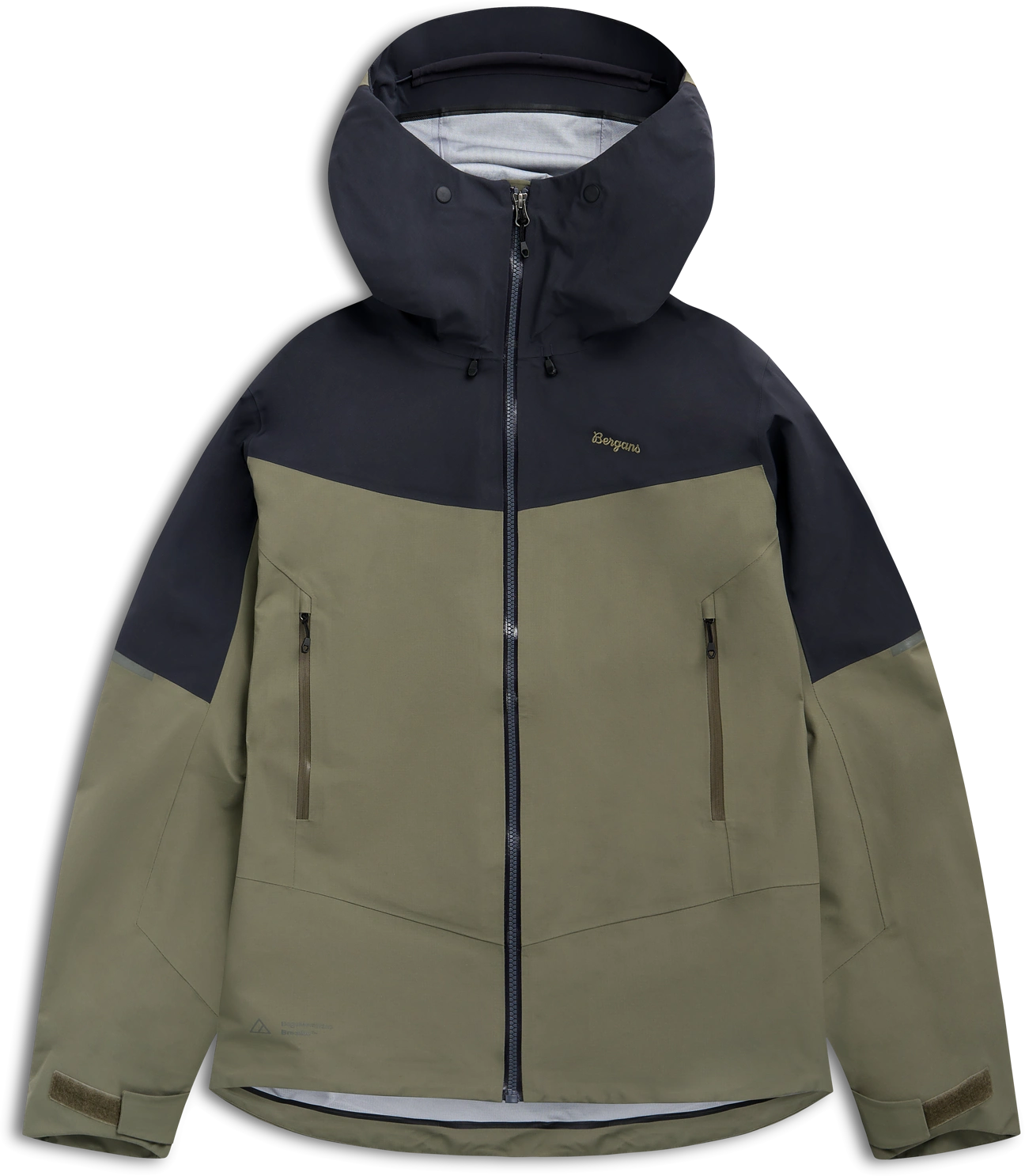 Bergans Men's Rabot Alpine 3L Shell Jacket Green Mud/dark Shadow Grey