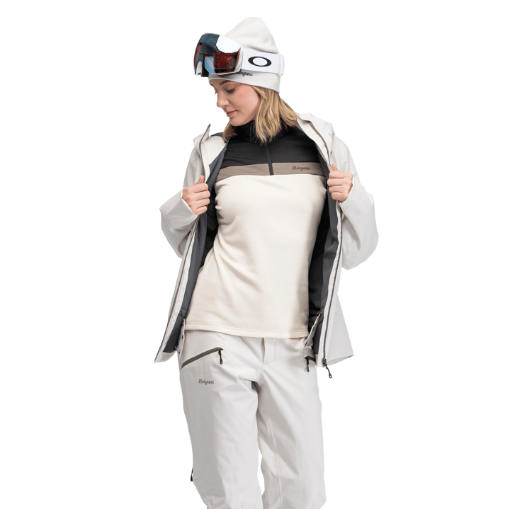 Bergans Women's Oppdal Insulated Shell Jacket Bone White Bergans