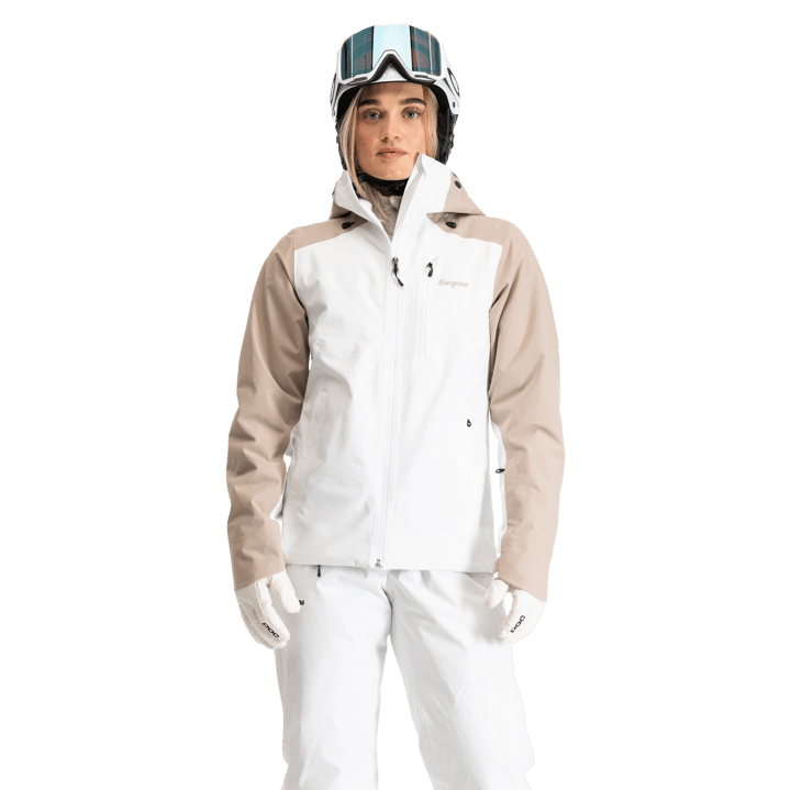 Bergans Women's Oppdal Insulated Shell Jacket Arctic White/sandstone Bergans