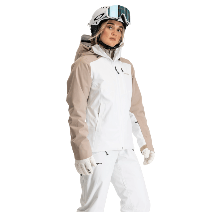 Bergans Women's Oppdal Insulated Shell Jacket Arctic White/sandstone Bergans