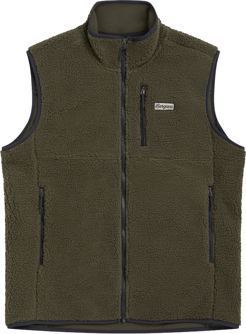Bergans Men's Lunnan Pile Fleece Vest Pine Forest