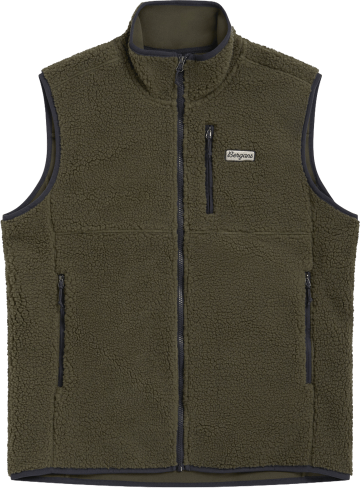 Bergans Men's Lunnan Pile Fleece Vest Pine Forest Bergans