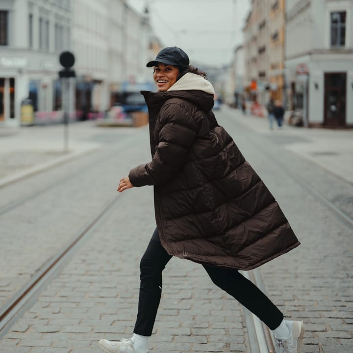 Bergans Women's Urban Down Long Coat Dark Chocolate Bergans