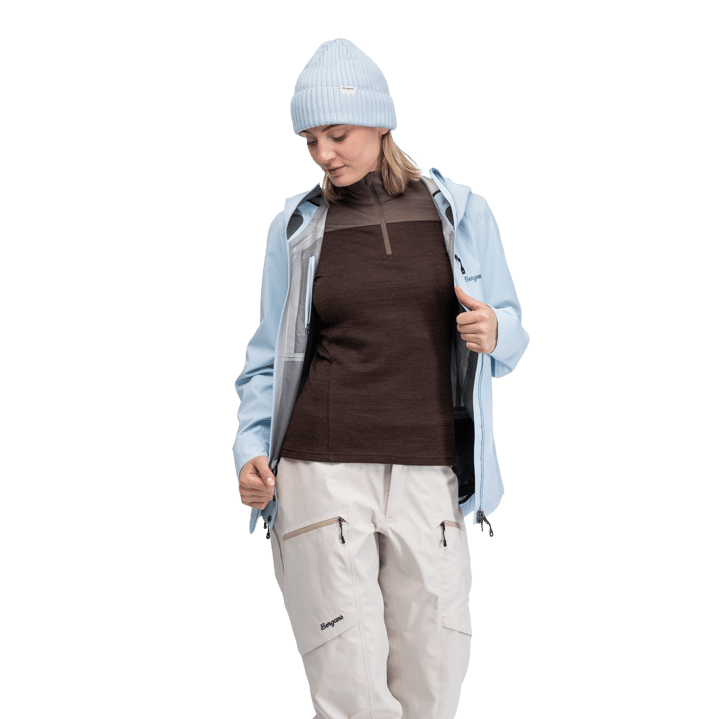 Bergans Women's Oppdal 3L Shell Jacket  Light Dusty Blue Bergans