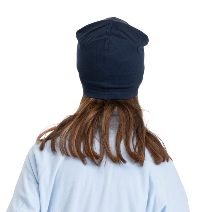 Bergans Juniors' Wool Beanie Navy Blue/solid Grey Bergans