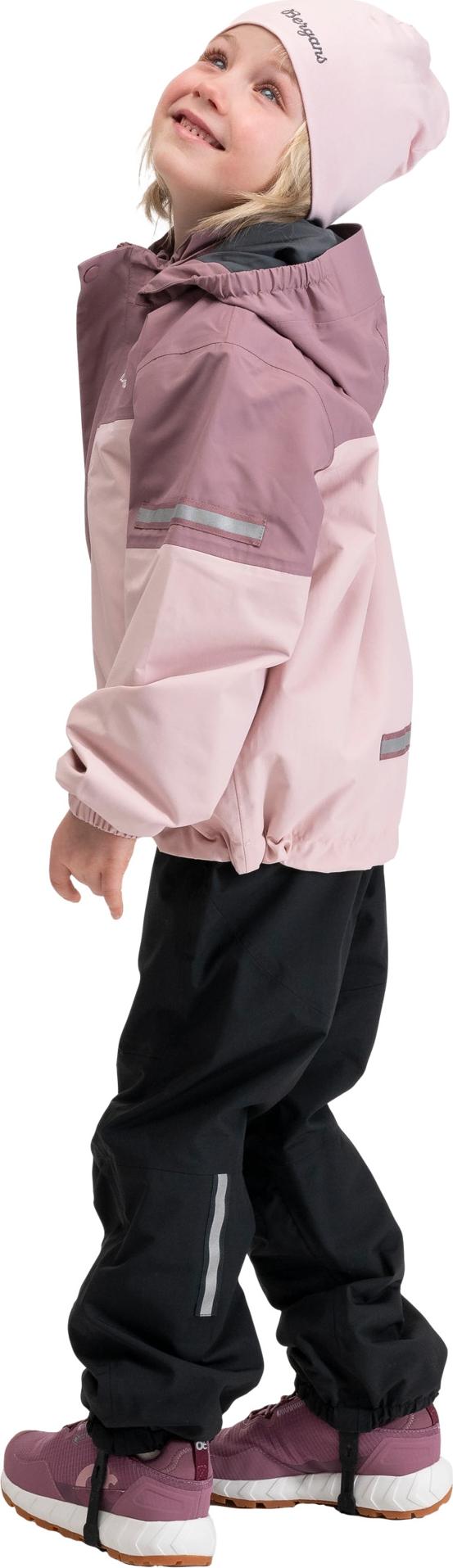 Bergans Kids' Lilletind 2L Shell Jacket Faded Pink/rose Dust Bergans