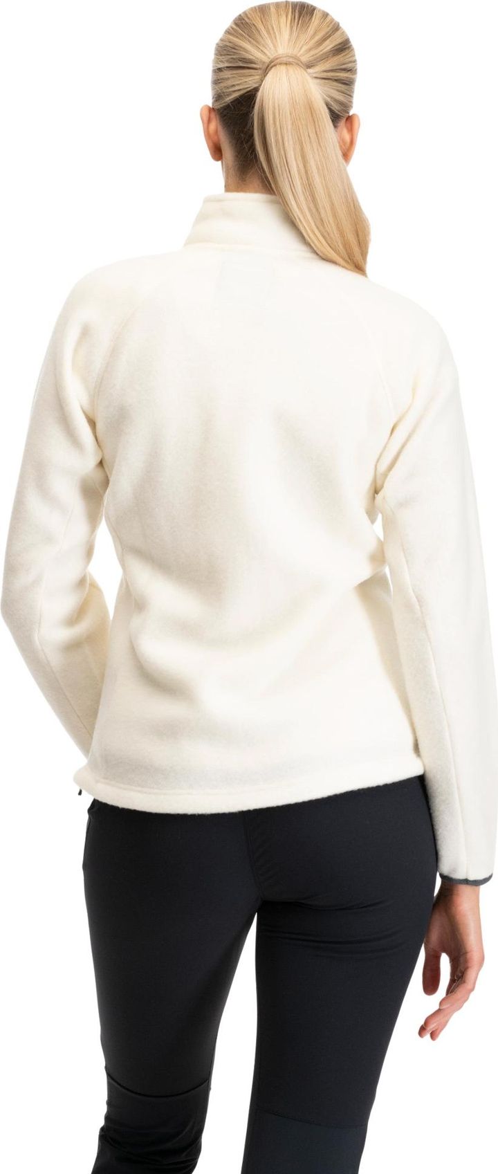 Bergans Women's Rabot Merino Fleece Midlayer Jacket Vanilla White Bergans