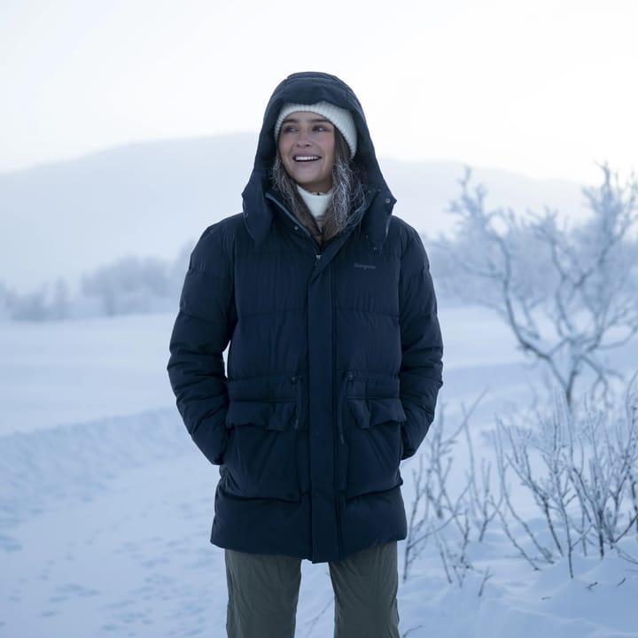 Bergans Women´s Dyna Down Hood Jacket Dark Shadow Grey Bergans