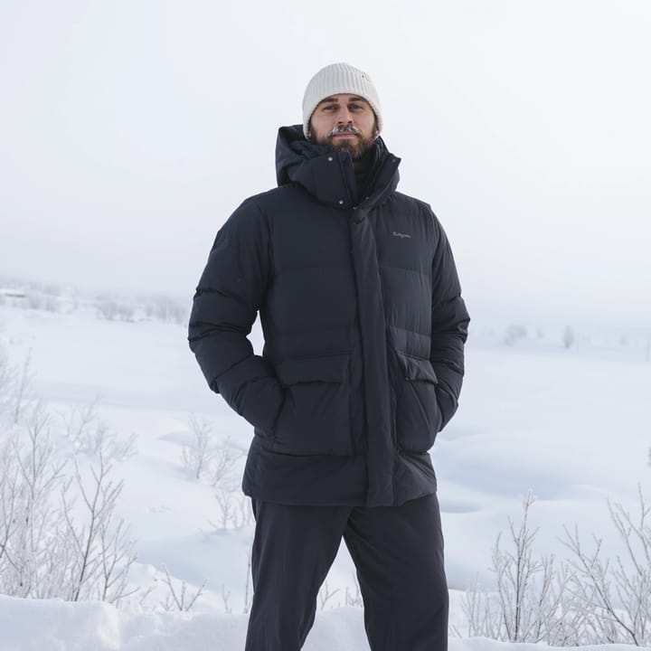 Bergans Men´s Dyna Down Hood Jacket Dark Shadow Grey Bergans