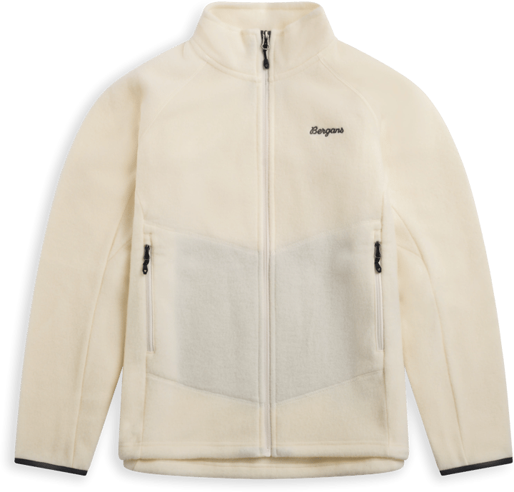 Bergans Women's Rabot Merino Fleece Midlayer Jacket Vanilla White Bergans