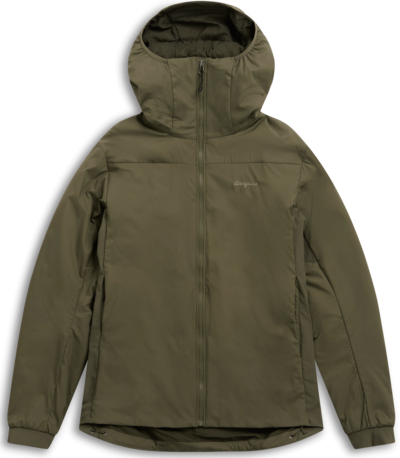 Bergans Men's Holo Insulated Hood Jacket Dark Green Mud