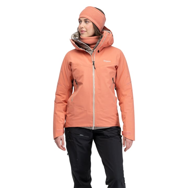 Bergans Women's Rabot Alpine 3L Shell Jacket Light Weathered Red Bergans
