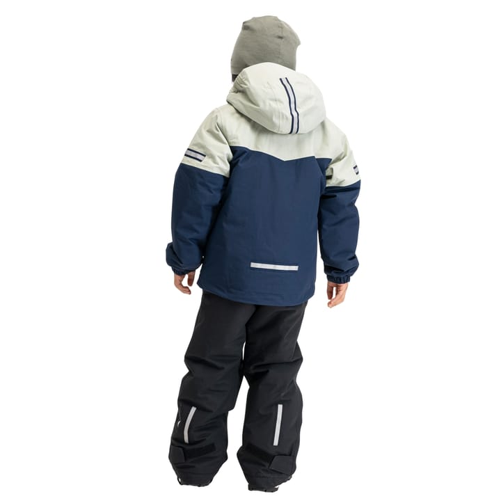 Bergans Kids' Lilletind Insulated Shell Jacket Navy Blue/light Green Mud Bergans