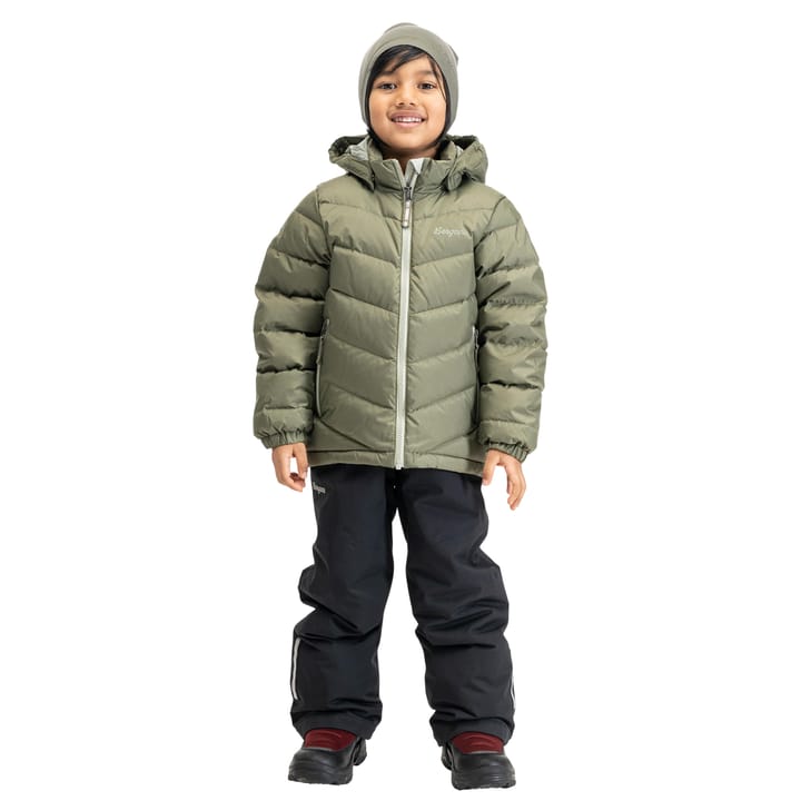 Bergans Kids' Warm Down Jacket Green Mud Bergans