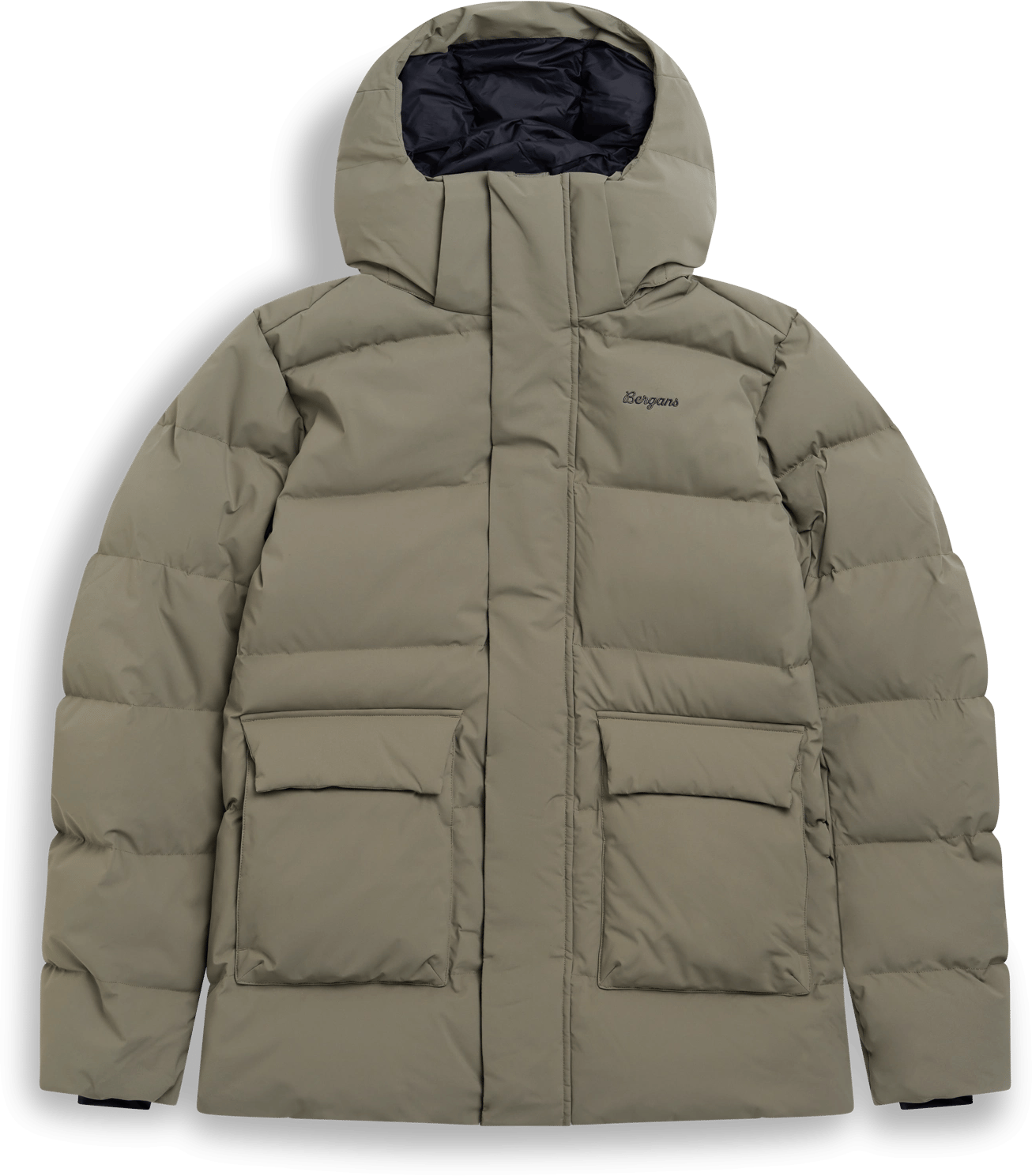 Bergans Men´s Dyna Down Hood Jacket Green Mud