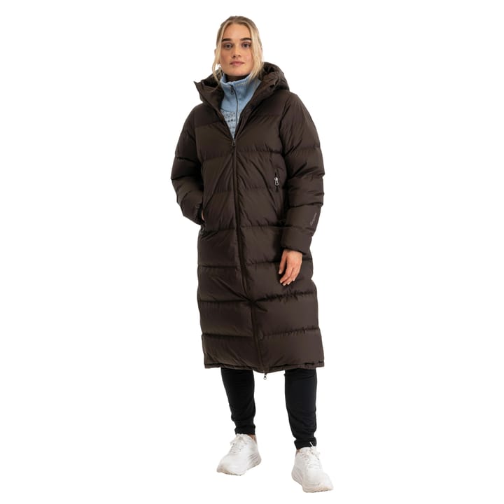 Bergans Women's Urban Down Long Coat Dark Chocolate Bergans