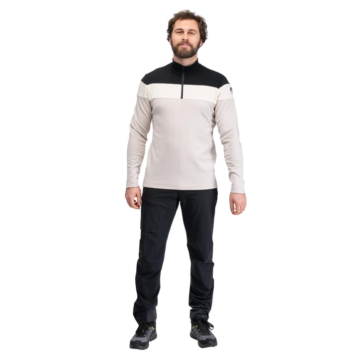 Bergans Men´s Uldal Wool Half Zip  Bone White/black/creme Bergans