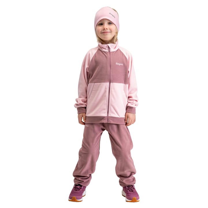 Bergans Kid´s Lilletind Fleece Set  Faded Pink/rose Dust Bergans