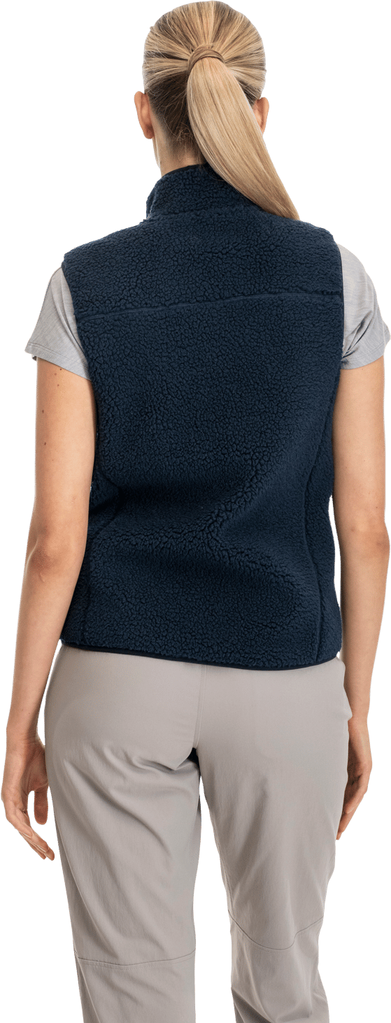 Bergans Women's Lunnan Pile Fleece Vest Navy Blue Bergans