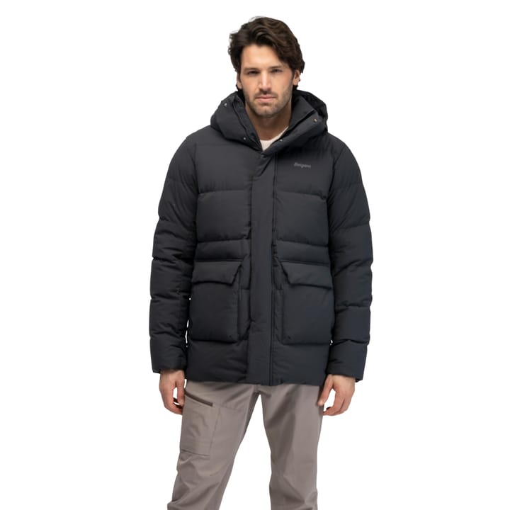 Bergans Men´s Dyna Down Hood Jacket Dark Shadow Grey Bergans