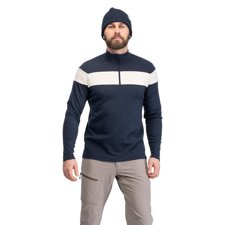 Bergans Men´s Uldal Wool Half Zip  Dark Navy/creme Bergans