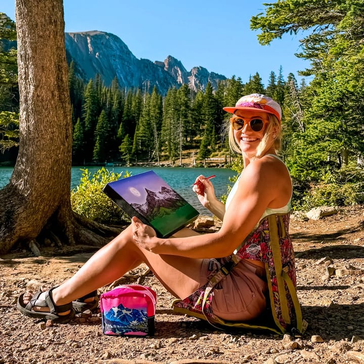 Crazy Creek Hex 2.0 Original Chair, Rachel Pohl Pine Creek Ltd. Edition Floral Crazy Creek