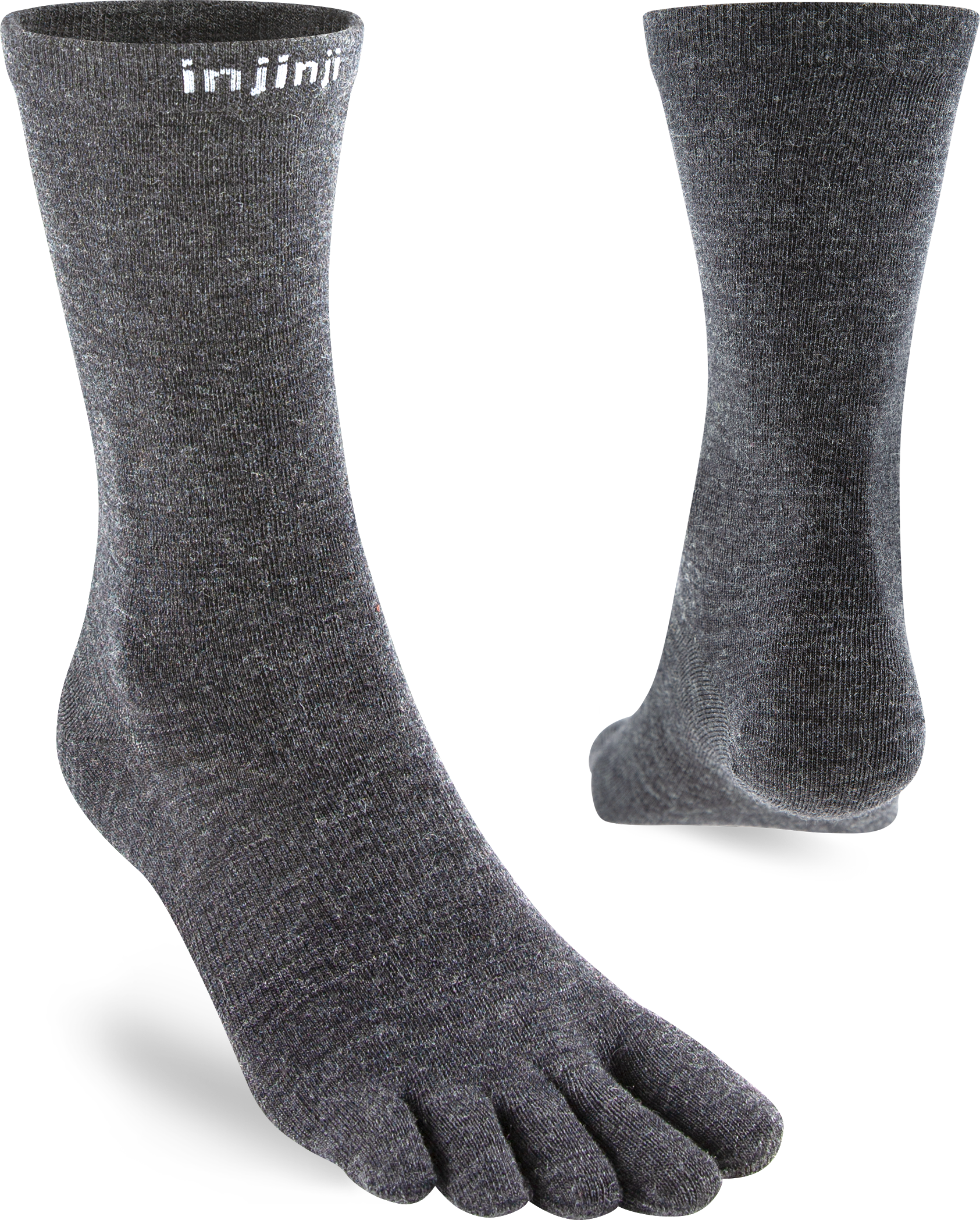 Injinji Liner Crew Wool Slate Retkeilysukat XL (47.5+)