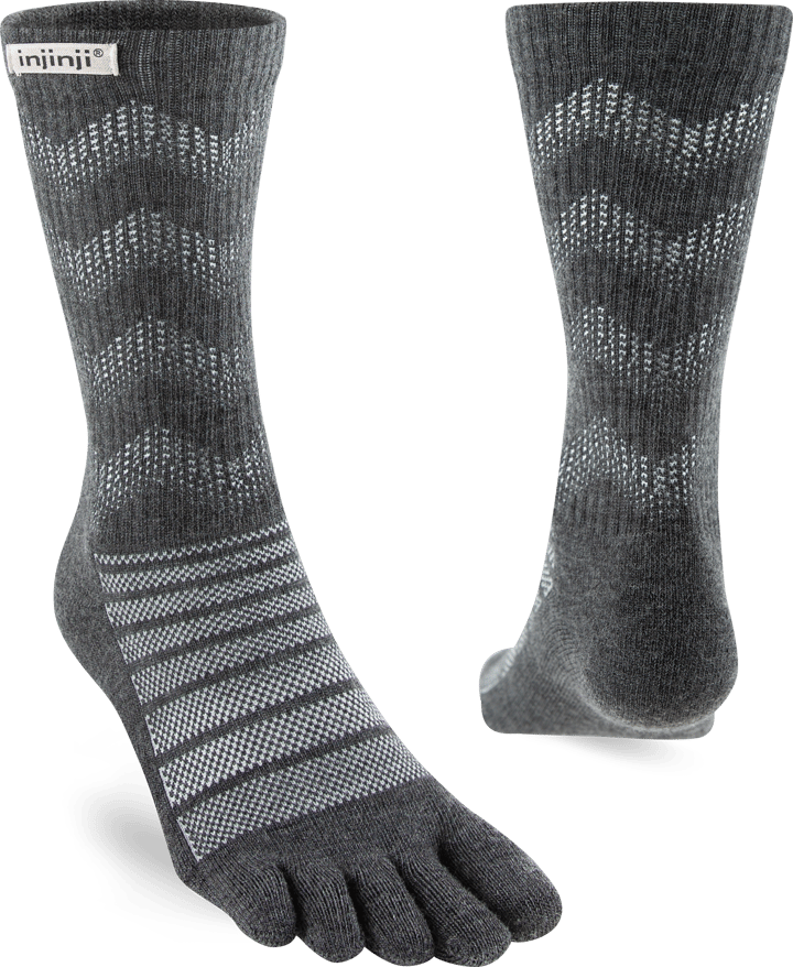 Injinji Men's Outdoor Midweight Crew Wool Slate Injinji