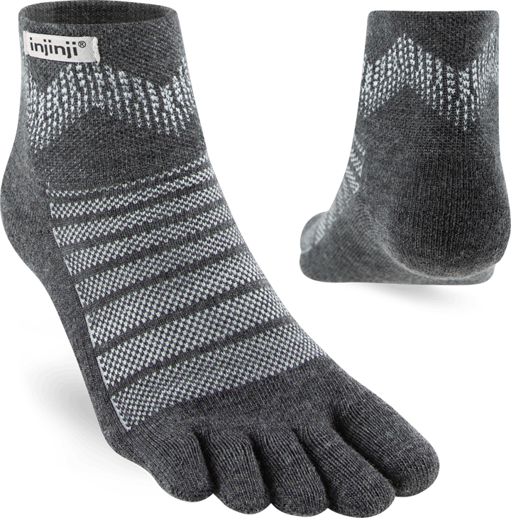 Injinji Men's Outdoor Midweight Mini-Crew Wool Slate Injinji