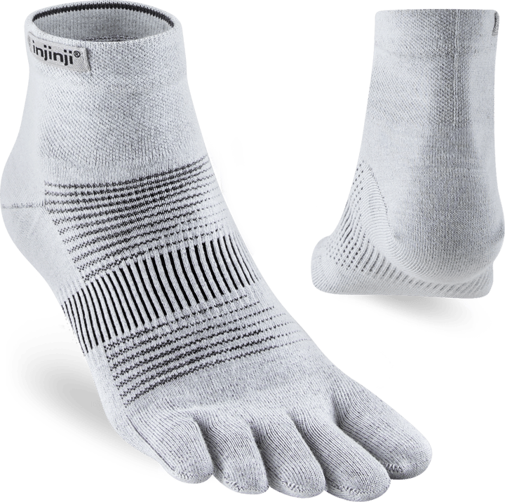 Injinji Men's Run Lightweight Mini-Crew Grey Injinji